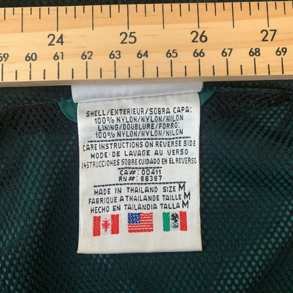Vintage Y2K Adidas Windbreaker Technical Jacket Coat Green Streetwear Activewear - Picture 12 of 14